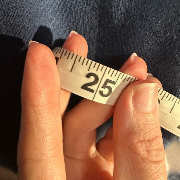 Young Fabulous Broke Hoodie Womens XS Blue Piper Tie Dye Cowl Neck Boxy Pockets - Picture 10 of 10